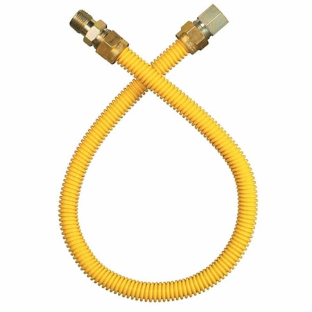 3/4 Inch MIP X 3/4 Inch FIP X 60 Inch Long Gas Appliance Connector